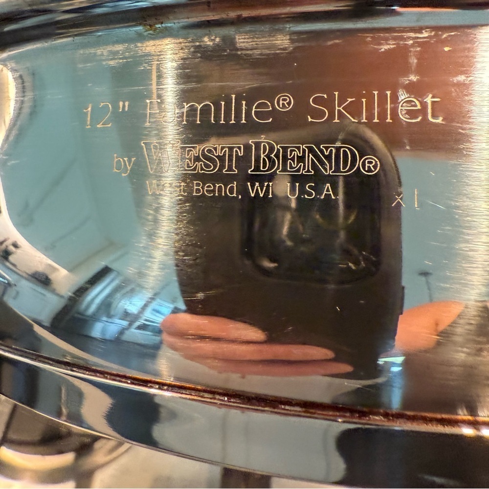 Kitchen Craft by West Bend 12” Stainless Steel Waterless Skillet with Vented Lid - Picture 5 of 7